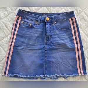 🌟Pink Stripe Denim Skirt 🌟